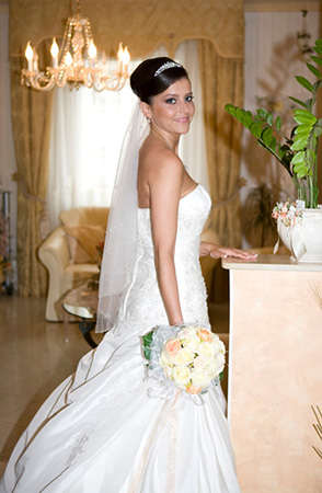 Italienische Hochzeit - Hochzeitsfoto Braut